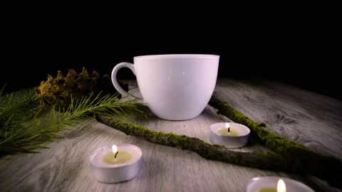 White Mug - Super Fast Push Stock Footage 147941438