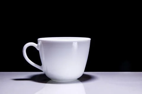 White mug on the table Stock Photos