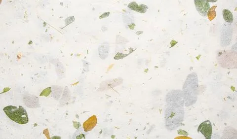White Mulberry Paper with leaf texture background, Handmade paper horizontal  Stock Photos