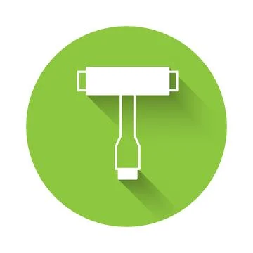 White Multi-Function All-In-One portable skate tool T-tool for skateboard, lo Stock Illustration