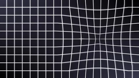White multidimensional warping grid over dark gradient Видео 335313385