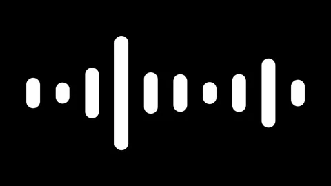 White Music Equalizer Audio Waveform Spectrum Oscillation Overlay Design Stock Footage 341159806