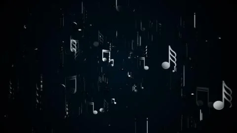 White music notes. Abstract background. Digital illustration イラスト素材