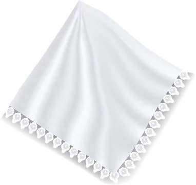 White napkin Stock Illustration