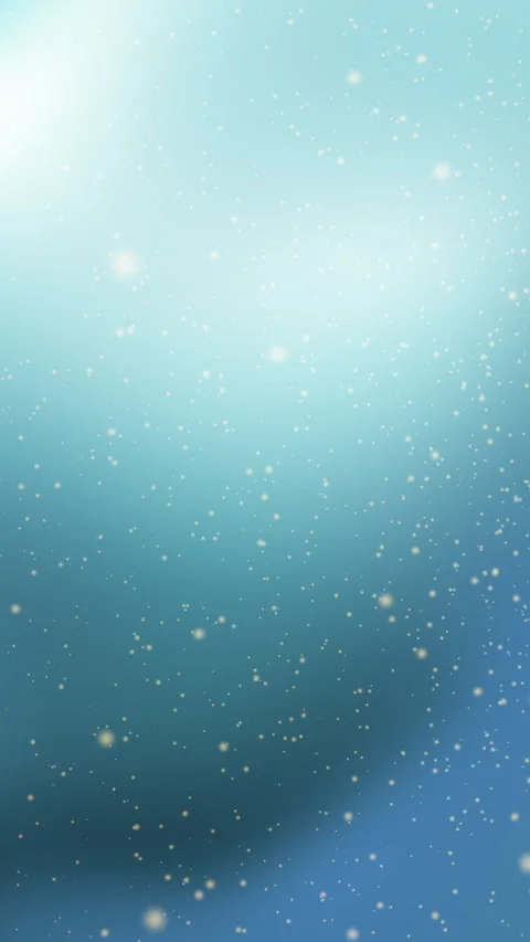 White navy blue bokeh background with floating snow particles Stock Footage 327619753