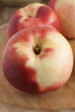 White nectarines Foto stock