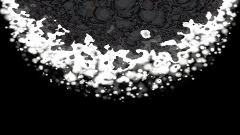 White negative flames flicker through dark space with glowing ambiance. Stock-Footage 339316210