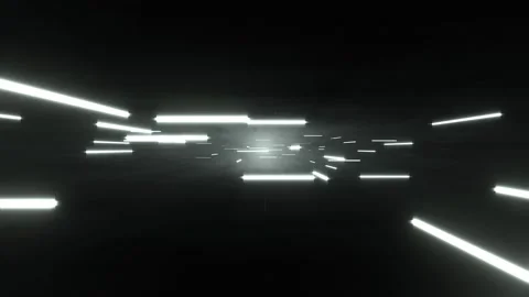 White Neon Abstract SciFi Strobe Array Background VJ Loop in 4K Stock-Footage 334718863