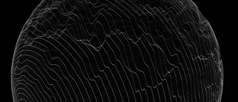 WHITE NEON ABSTRACT SPHERE  VJ ANIMATION Stock Footage 165679276