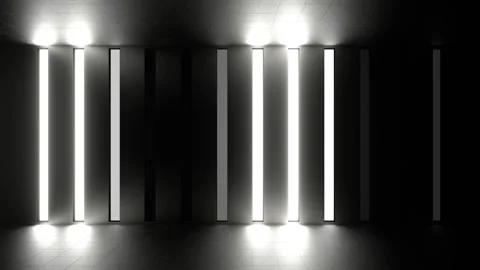 White Neon Color Wall Background VJ Loop in 4K Stock Footage 269523988