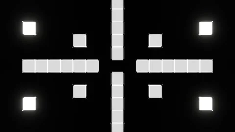 White Neon Disco Light Visual Abstraction Background VJ Loop in 4K Stock Footage 309006830