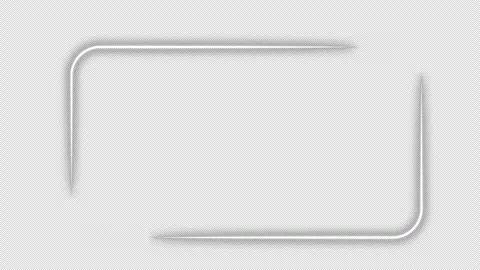 White Neon Frame Overlay Motion Graphics Loop Minimalist Glowing Border Vid.. Stock-Footage 341534543
