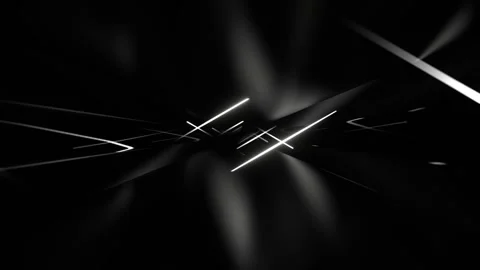 White Neon Lasers in the Endless Corridor Background VJ Loop in 4K Stock Footage 312798073