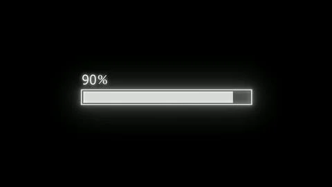 White neon light loading 4 Ilustración de archivo