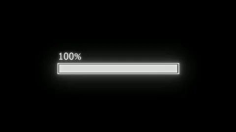 White neon light loading 5 Stock Illustration