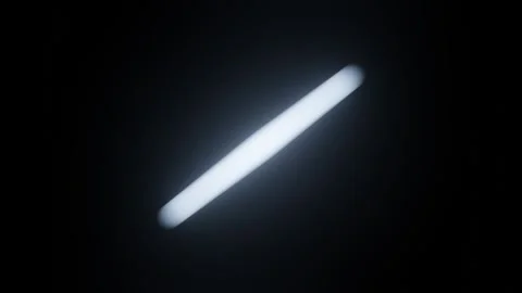 White neon light propeller animation rotating on black background with futu.. Video stock 328654927