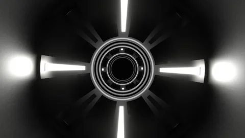 White Neon Light Ventilation Background VJ Loop in 4K Stock Footage 274824044