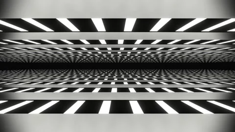 White Neon Line Area Background VJ Loop in 4K Stock Footage 307689019