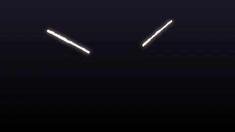 White Neon Lines Morphing Dynamic Abstract Motion Against Dark Gradient Bac.. Stock Footage 340940044