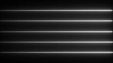 White neon lines progressing loop on a black screen for tech, corporate projects Stock Footage 336912527