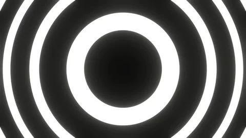 White Neon Pulsating Circles Background VJ Loop in 4K.mp4.blend0001-0200 Vídeos de archivo 346815204