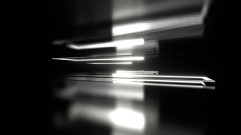 White Neon Rectangular Shapes Moving Background VJ Loop in 4K Stock Footage 308452898