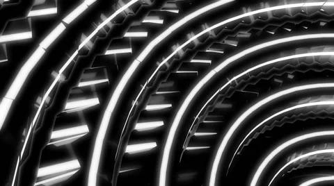 White neon spin Video stock 54912483