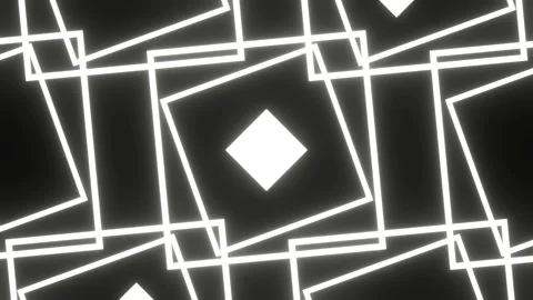 White Neon Strobe Geometric Angles Shapes and Lines Background VJ Loop in 4K Vidéo 341675628