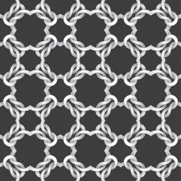 White net on black background. seamless pattern Stock Illustration