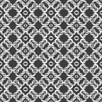 White net on black background. seamless pattern Stock Illustration