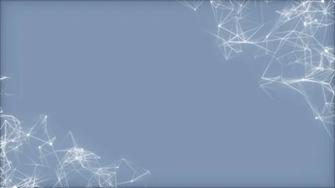 White nets on a blue background.Business data drifting through cyberspace Stock Footage 103181625