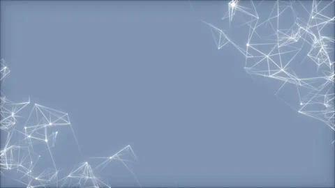 White nets rotate vertically.Abstract digital data nodes and connection paths Stock Footage 103182184