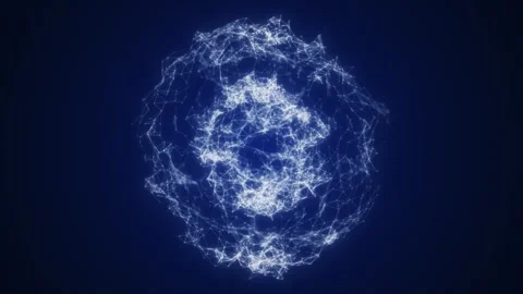 White Network Sphere Stock Footage 322889083