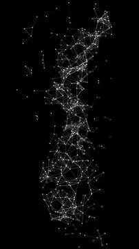 White network structure イラスト素材