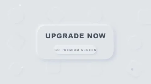 White Neumorphic Upgrade Now Button With Premium Access Text Illustration 스톡 동영상 333051737