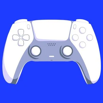 White Next Gen Controller with Light Shading Stock-Illustration