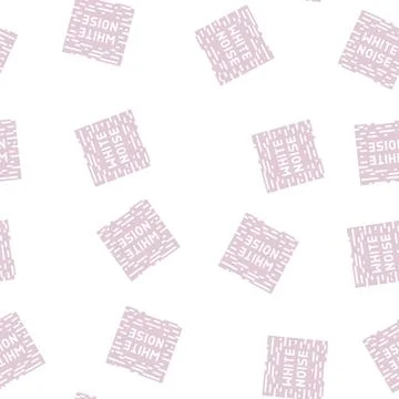 White noise glyph seamless pattern Stock Illustration