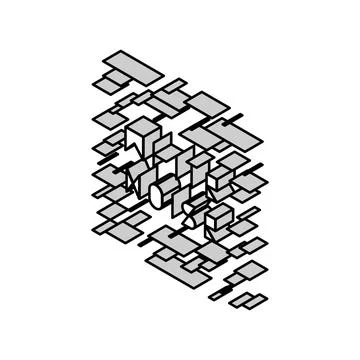 White noise isometric icon vector illustration Stock Illustration
