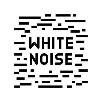 White noise line icon vector illustration Stock Illustration