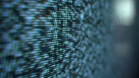 White noise on the screen close-up Stock Footage 235681579
