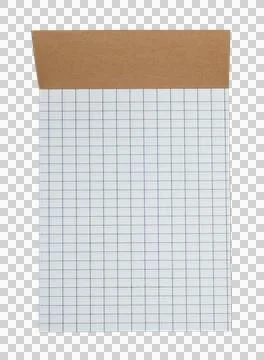 White note book on transparent background png file Stock Photos