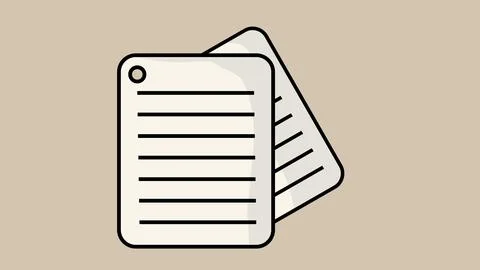 White note that has not been filled with writing Stock Photos