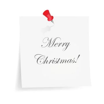 White note paper Stock Illustration