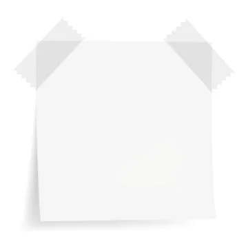 White note papers Stock Illustration