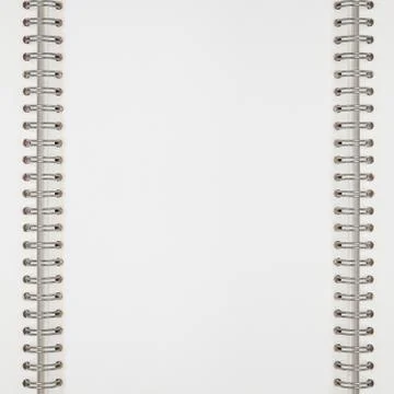 White notebook background Stock Photos