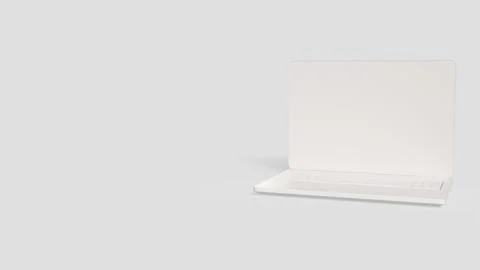 The White Notebook on clear Background  for Technology or Business concept .. Stock Illustration