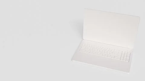 The White Notebook on clear Background  for Technology or Business concept .. Stock Illustration
