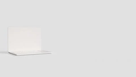 The White Notebook on clear Background  for Technology or Business concept .. Stock Illustration