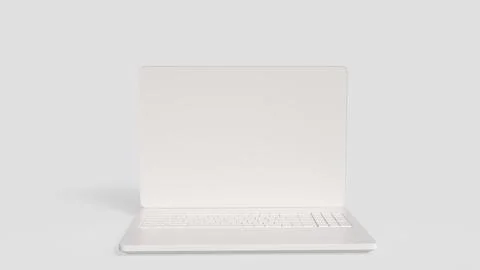 The White Notebook on clear Background  for Technology or Business concept .. Stock Illustration