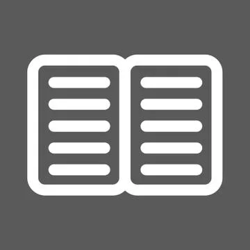 White notebook icon Stock Illustration